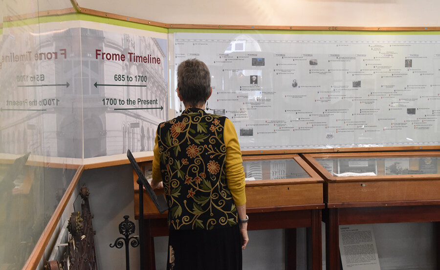 Frome's Timeline, on a wall in Frome Heritage Museum, sometimes called Frome Museum